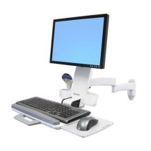 Brazo ergonómico Ergotron 200 Series Combo para monitores. Color blanco, 24 pulgadas, SKU 45-230-216. Ideal para soportes de pared.