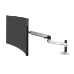 Soporte de escritorio Ergotron LX Series Desk Mount LCD Arm para monitores de hasta 34 pulgadas, en color negro. SKU 45-241-026