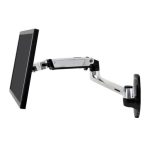 Soporte de pared Ergotron LX Series para monitores LCD de hasta 34 pulgadas, hecho de aluminio, SKU 45-243-026