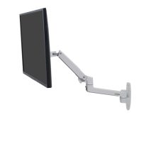 Ergotron LX Series LX Wall Monitor Arm en color blanco, ideal para monitores de hasta 86,4 cm (34 pulgadas), modelo 45-243-216