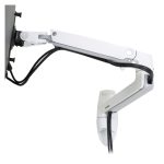 Ergotron LX Series LX Wall Monitor Arm en color blanco, ideal para monitores de hasta 86,4 cm (34 pulgadas), modelo 45-243-216