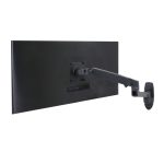 Brazo de montaje de pared Ergotron LX Serie para monitor de hasta 34 pulgadas, color negro, SKU 45-243-224