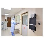 Soporte de pared para monitores Ergotron LX Wall Mount System con SKU 45-247-026, ideal para ajustar la posición de la pantalla