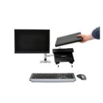 Ergotron LX Series Dual Stacking Arm para monitores de hasta 61 cm, color plata, modelo 45-248-026
