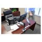 Ergotron LX Series Dual Stacking Arm para monitores de hasta 61 cm, color plata, modelo 45-248-026