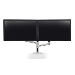 Ergotron LX Series Dual Stacking Arm para monitores de hasta 61 cm, color plata, modelo 45-248-026