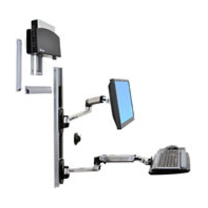 Ergotron LX Series - Montura de pared para monitor de 27 pulgadas Ergotron LX Series soporte de pared para monitor de hasta 27 pulgadas, negro y plata, SKU: 45-253-026