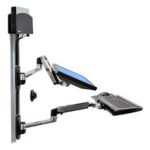 Ergotron LX Series soporte de pared para monitor de hasta 27 pulgadas, negro y plata, SKU: 45-253-026