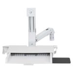 Carro para administración de tabletas Ergotron StyleView blanco modelo 45-260-216, fácil de ajustar y multifuncional. Ideal para movilidad en entornos médicos y educativos.