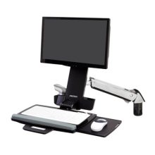 Ergotron Styleview Sit-Stand Combo Arm, brazo para monitor de 61 cm (24 pulgadas) montado en la pared, fabricado en aluminio, SKU 45-266-026