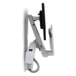 Ergotron StyleView de 24 pulgadas montado en la pared, modelo en blanco con SKU 45-266-216