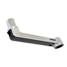 Vista frontal del soporte para monitores Ergotron LX Extension de aluminio con características ajustables, SKU 45-289-026.