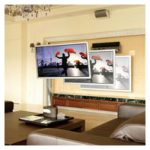 Soporte de pared de aluminio Ergotron Interactive Arm HD para monitores de 55 pulgadas, SKU 45-296-026. Ideal para ajustes ergonómicos y movimiento interactivo.