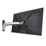 Brazo interactivo Ergotron para monitor VHD de 60 pulgadas, montado en pared de aluminio y color negro, SKU 45-304-026