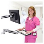 Soporte para monitor de pared Ergotron de 42 pulgadas, color plateado, SKU 45-358-026