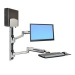 Soporte para monitor de pared Ergotron de 42 pulgadas, color plateado, SKU 45-358-026