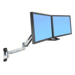 Ergotron LX HD Sit-Stand, montura de pared para monitor de 116.8 cm (46 pulgadas) en color plata, SKU 45-383-026