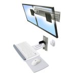 Ergotron 45-403-062 kit de montaje en blanco para monitores con ajuste ergonómico, adaptabilidad y durabilidad