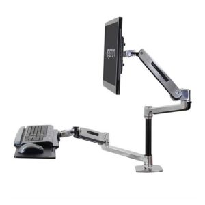 Ergotron 45-405-026 estación de trabajo ajustable para uso sentado o de pie, ideal para mejorar ergonomía y productividad