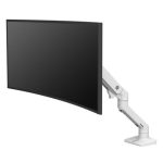 Soporte para monitor Ergotron HX Series de 124,5 cm (49 pulgadas), modelo blanco de escritorio, SKU 45-475-216