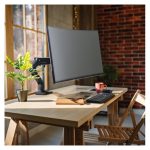 Soporte Ergotron HX Series 45-475-224 para monitor de 124.5 cm (49 pulgadas), color negro, ideal para escritorio