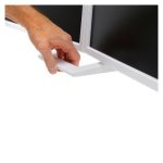 Soporte para monitor Ergotron HX Series, tamaño 81,3 cm (32 pulgadas), color blanco. SKU 45-476-216