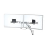 Soporte para monitor Ergotron de 32 pulgadas en color blanco, modelo 45-479-216, diseñado para montar en pared.
