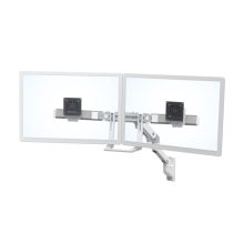 Soporte para monitor Ergotron de 32 pulgadas en color blanco, modelo 45-479-216, diseñado para montar en pared.