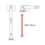 Ergotron soporte para monitor LX Series modelo 45-492-216 en color blanco, adecuado para monitores de 61 cm (24 pulgadas) de escritorio