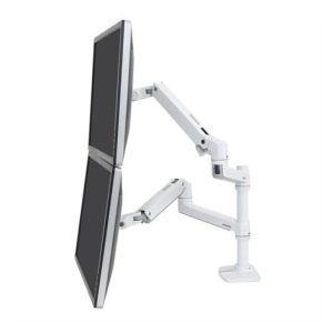 Ergotron soporte para monitor LX Series modelo 45-492-216 en color blanco, adecuado para monitores de 61 cm (24 pulgadas) de escritorio