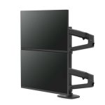 Soporte para monitores Ergotron LX Series LX Dual Stacking Arm, Tall Pole, color negro mate, SKU 45-509-224, capacidad de pantalla de 40 pulgadas