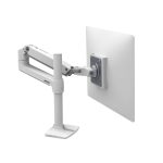 Soporte para monitor Ergotron LX Series modelo 45-537-216 en color blanco, compatible con monitores de hasta 32 pulgadas
