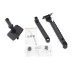 Soporte de escritorio Ergotron LX Series para monitor LCD con brazo ajustable y poste alto de 86.4 cm (34 pulgadas) en color negro, SKU 45-537-224