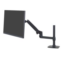 Soporte de escritorio Ergotron LX Series para monitor LCD con brazo ajustable y poste alto de 86.4 cm (34 pulgadas) en color negro, SKU 45-537-224