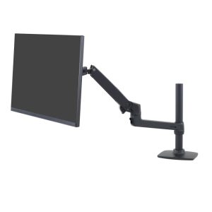 Soporte de escritorio Ergotron LX Series para monitor LCD con brazo ajustable y poste alto de 86.4 cm (34 pulgadas) en color negro, SKU 45-537-224