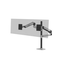Soporte para monitores Ergotron LX Series LX Dual Stacking Arm Tall Pole, 101.6 cm (40ʺ), Escritorio, Aluminio. SKU: 45-549-026