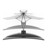 Soporte para monitor Ergotron TRACE blanco, tamaño 38 pulgadas, SKU 45-630-216, ideal para escritorio.