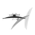 Soporte para monitor Ergotron TRACE blanco, tamaño 38 pulgadas, SKU 45-630-216, ideal para escritorio.