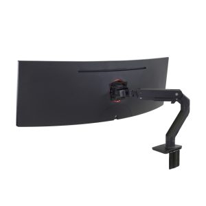 Soporte Ergotron HX Series 45-647-224 para monitor de 124,5 cm (49 pulgadas), montado en escritorio y color negro