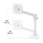 Brazo para monitor Ergotron NX Series, color blanco, soporte para monitores de hasta 34 pulgadas. SKU: 45-669-216