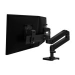 Soporte para monitor Ergotron LX Pro Series negro, compatible con monitores de hasta 27 pulgadas, SKU 45-684-292