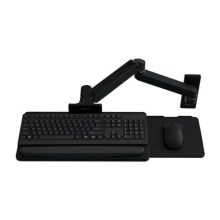Ergotron Brazo para teclado de pared LX Pro en color negro, SKU 45-685-292. Perfecto para estaciones de trabajo ergonómicas.