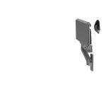 Ergotron Brazo para Teclado de Pared LX Pro en color gris oscuro, ajustable, SKU 45-685-293, ideal para monitores y estaciones de trabajo ergonómicas.