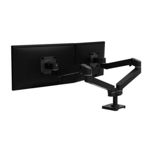 Soporte para monitor Ergotron LX Pro Series negro, 68.6 cm (27''), SKU 45-686-292, para escritorio con ajuste de altura