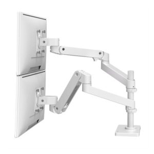 Ergotron LX Pro Series soporte para monitor de 27 pulgadas (68,6 cm) en color blanco, SKU 45-690-290, ideal para escritorio.