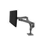 Soporte para monitor Ergotron LX Pro Series 45-690-293, compatible con monitores de 27 pulgadas. Color: Gris Oscuro.
