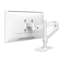 Soporte para monitor Ergotron LX Pro Series 45-695-290 en blanco, diseñado para monitores de hasta 34 pulgadas. SKU: 45-695-290.
