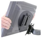 Soporte rápido Ergotron para monitores LCD, color negro y material metálico, SKU 60-589-060