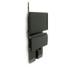 Ergotron StyleView® Vertical Lift negro de 24 pulgadas para áreas de alto tráfico y montaje en pared, SKU 60-593-195