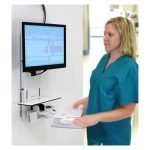 Ergotron 61-080-062 soporte para monitor de 24 pulgadas con montaje en pared en color blanco